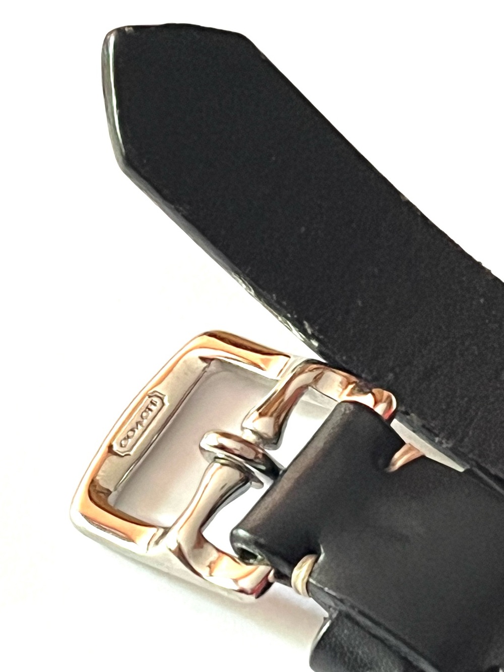 Coach Classic Black Leather Belt